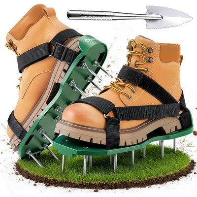 Ohuhu Rasenlüfter Schuhe mit Klettverschluss Aerifizierer Vertikutierer Garten