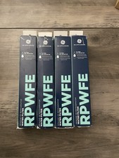 4 Genuine GE RPWFE Refrigerator Water Filter in 4 Pk Box with Chip NEW