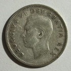 1949 Canada King George VI MOOSE / Caribou SILVER Quarter Coin 80% AG 20% CU