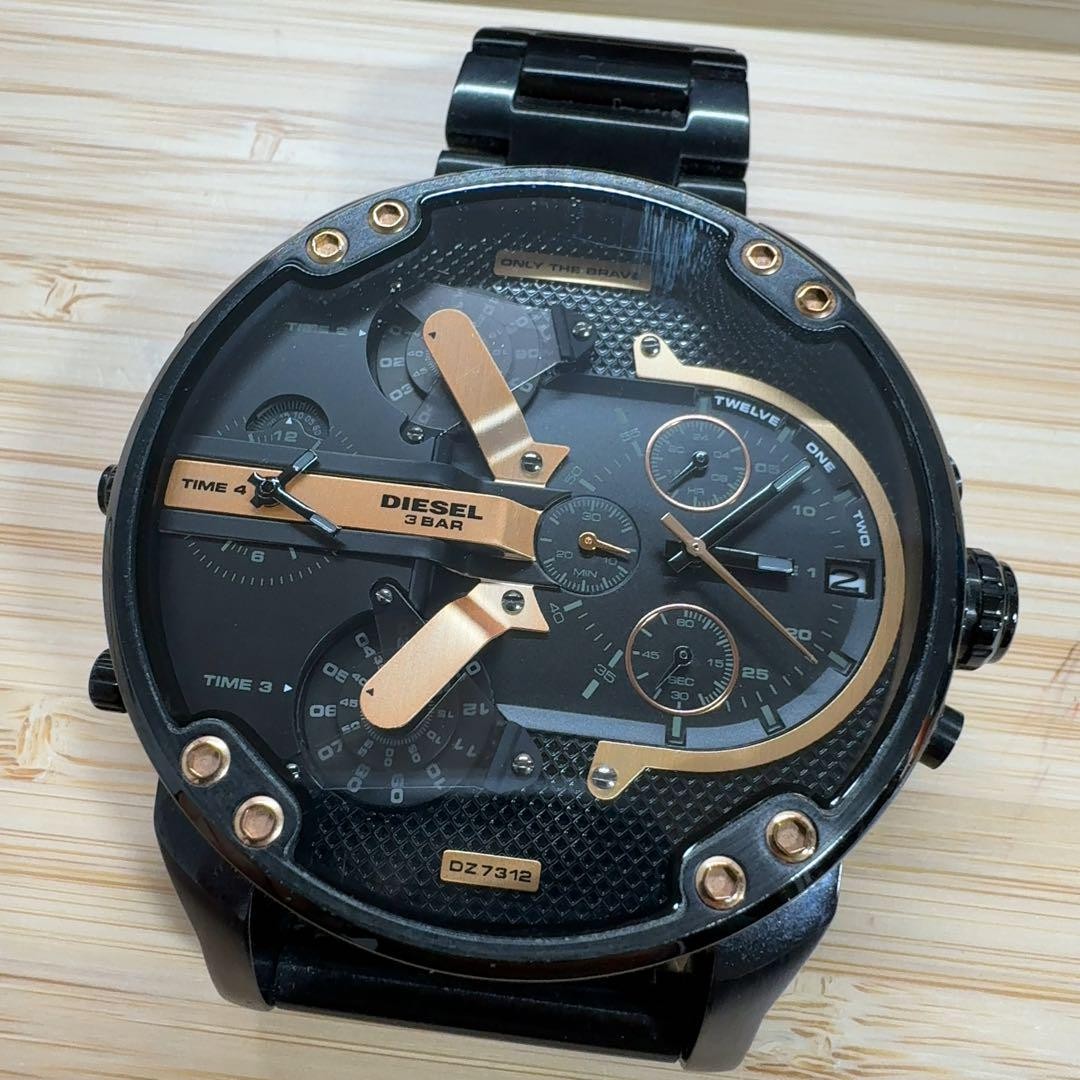 DIESEL DZ-7312 Mr Daddy 2.0 Men's Watch Black Stainless