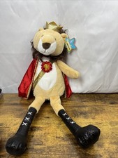 FAO Schwarz Glow Brights Nutcracker Brown White Stuffed Animal Lion Plush