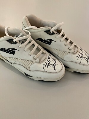HOT ! Clyde Drexler Avia Basketball Shoes Clyde Drexler Avia Shoes Game  Worn JSA (Vintage) Trailblazers