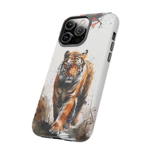 Bengal Tiger Cat on White Phone Case for iPhone, Samsung Galaxy, Pixel - 第 65/239 張圖片