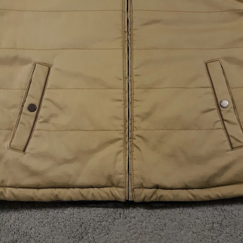 Tommy Bahama Reversible Puffer Quilted Vest Mens Fits Size XL Full Zip Foto 4 de 4