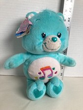 Heartsong Bear Care Bears 10" Plush 2005 Blue Used With Tags