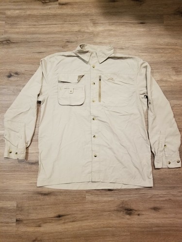 Vented Long Sleeve Fishing Shirt Tan | eBay