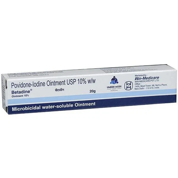 Betadine Povidone-Iodine Ointment 10% Antiseptic Skin Infection Burns Wound 20gr