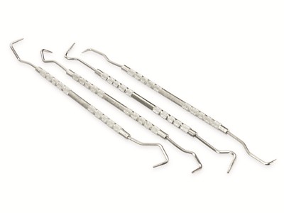 4 Piece Stainless Steel Hook Set 140...160mm Long