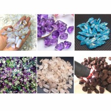 Lot Bulk Mixed Crafters Gems Crystal Natural Rough Raw Mineral Rocks 100g