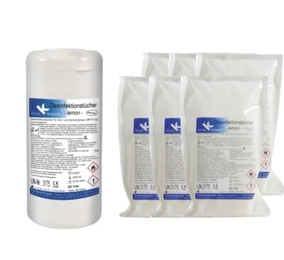 KK HYGIENE PRODUKTE KK Desinfektionstücher 120 Tücher in Dose + 6x 120er Nachfiüllbeutel