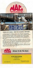 1993 MAC Tools Tool Chest  Calendar Car theme Un-Used