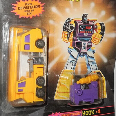 Transformers g2 1993 HOOK yellow devastator generation 2 complete
