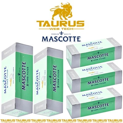 4000 x MASCOTTE By BULL BRAND XL Filter TUBES Tips Smoking Cigarette Tobacco UK