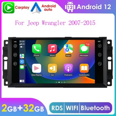 7'' Android 12 Car Radio GPS Navi Stereo Carplay For Jeep Dodge Ram Chrysler 300C