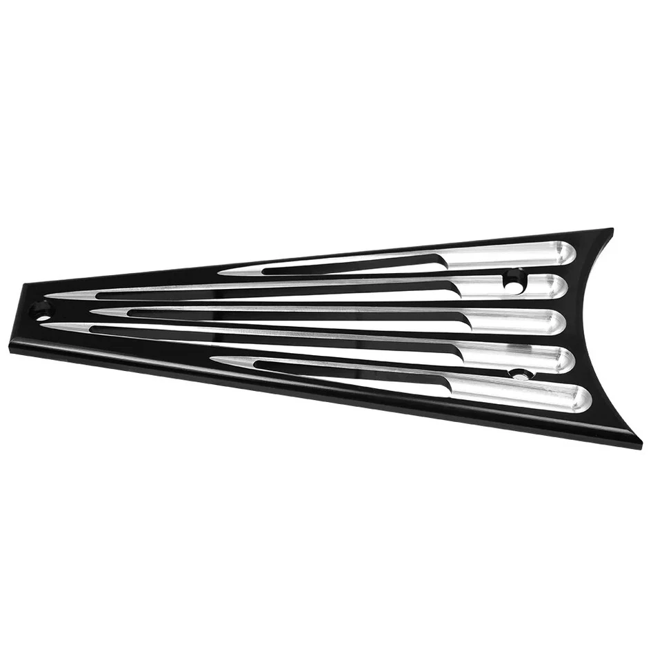 Protector protector de cubierta de parrilla de marco de radiador negro para Harley Touring FLHT 2009-13 Foto 4 de 4