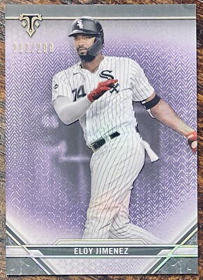 2021 TOPPS TRIPLE THREADS AMESTHYST ELOY JIMENEZ /299 CHICAGO WHITE SOX #34