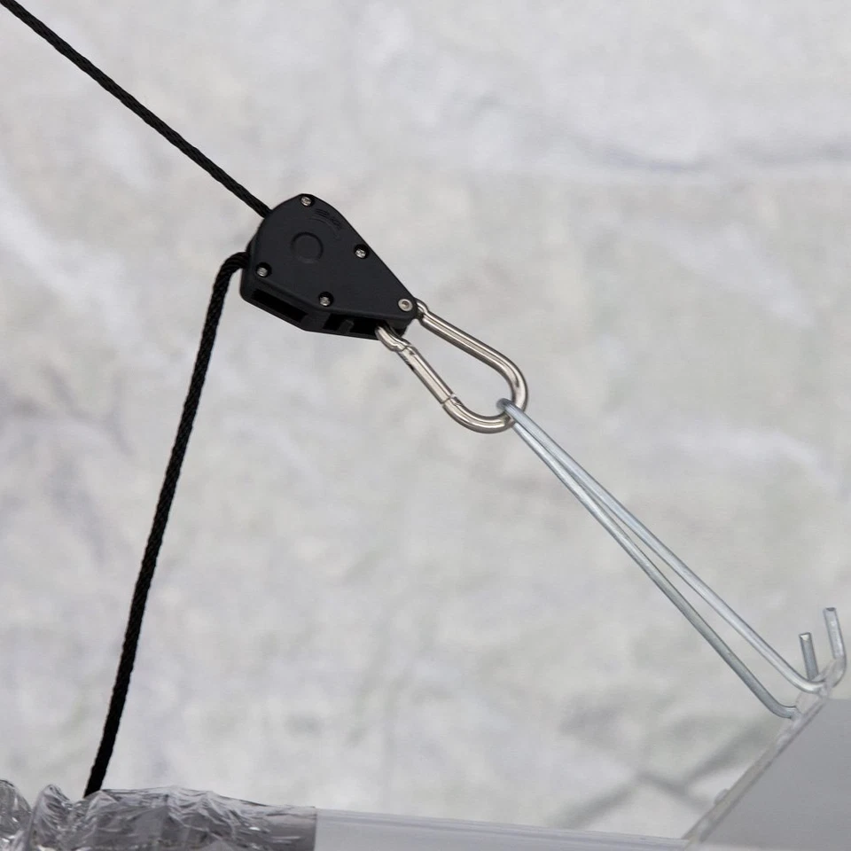 2件装GROW LIGHT ROPE HANGER RATCHET反射器衣架150磅1/8   — 第 4/4 张图片