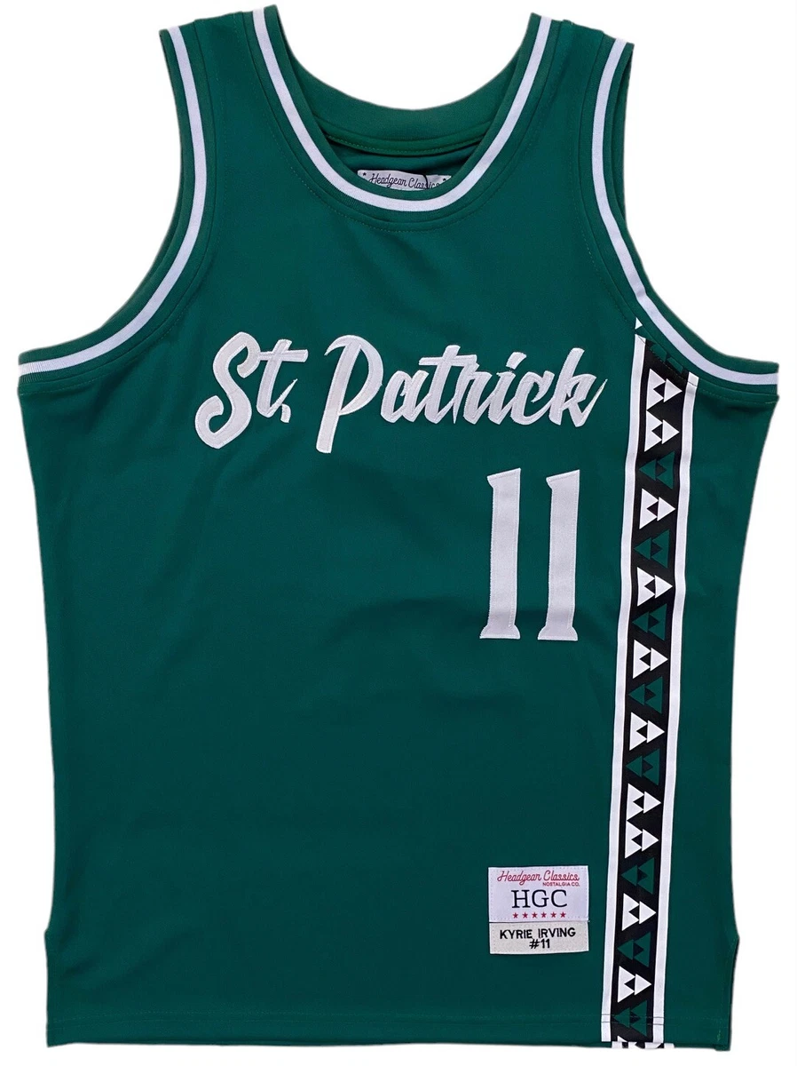 FLASH SALE! Kyrie Irving St. Patrick High School Basketball Jersey (Home)  Custom Throwback Retro Jersey