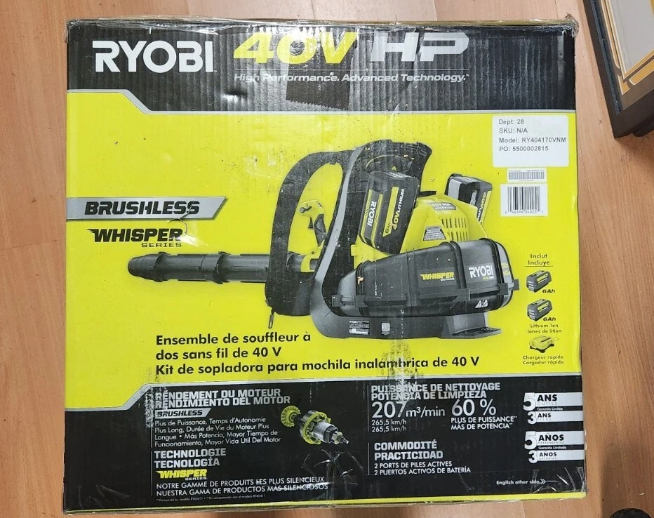 Ryobi 40v whisper blower deals