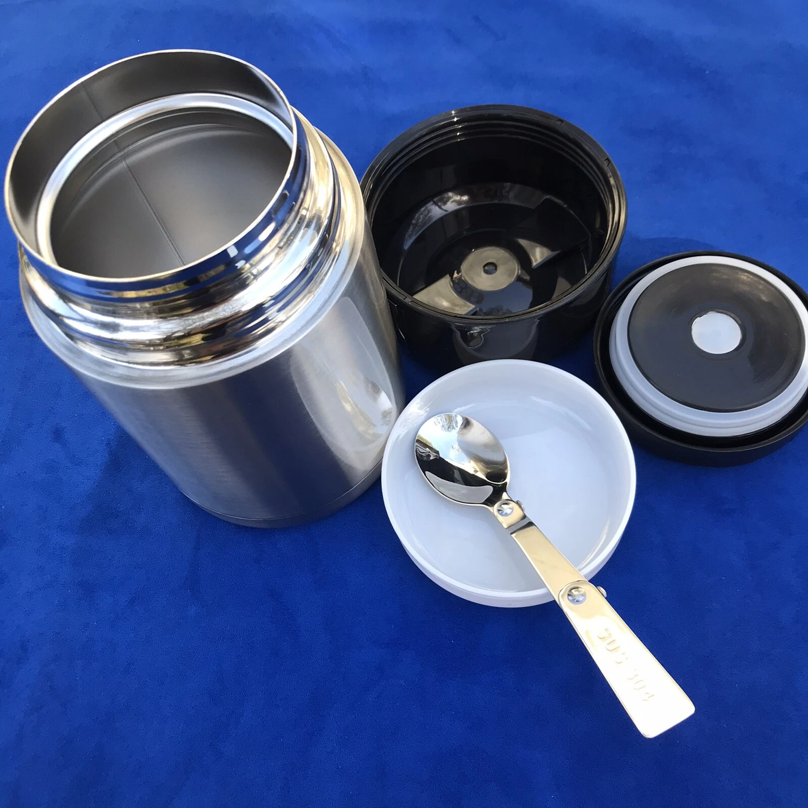1000ml Stainless Steel Vacuum Lunch Box Smoldering Mug