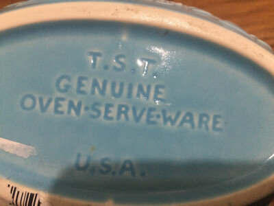 2 AQUA Taylor Smith & Taylor Genuine Oven Serveware (TST