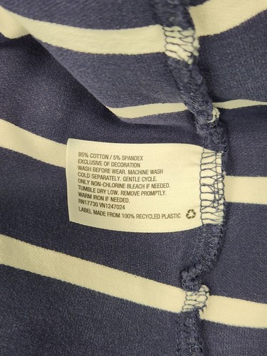 VINEYARD VINES Target Dress Girl XL 14/16 Navy Blue White Stripe Whale Pockets - Picture 5 of 10