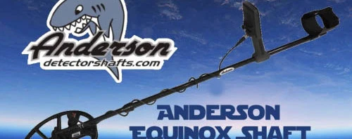 Шафт из углеродного волокна Anderson Minelab Equinox с верхней, нижней частью и манжетами + бесплатная футболка  - Изображение 2 из 4