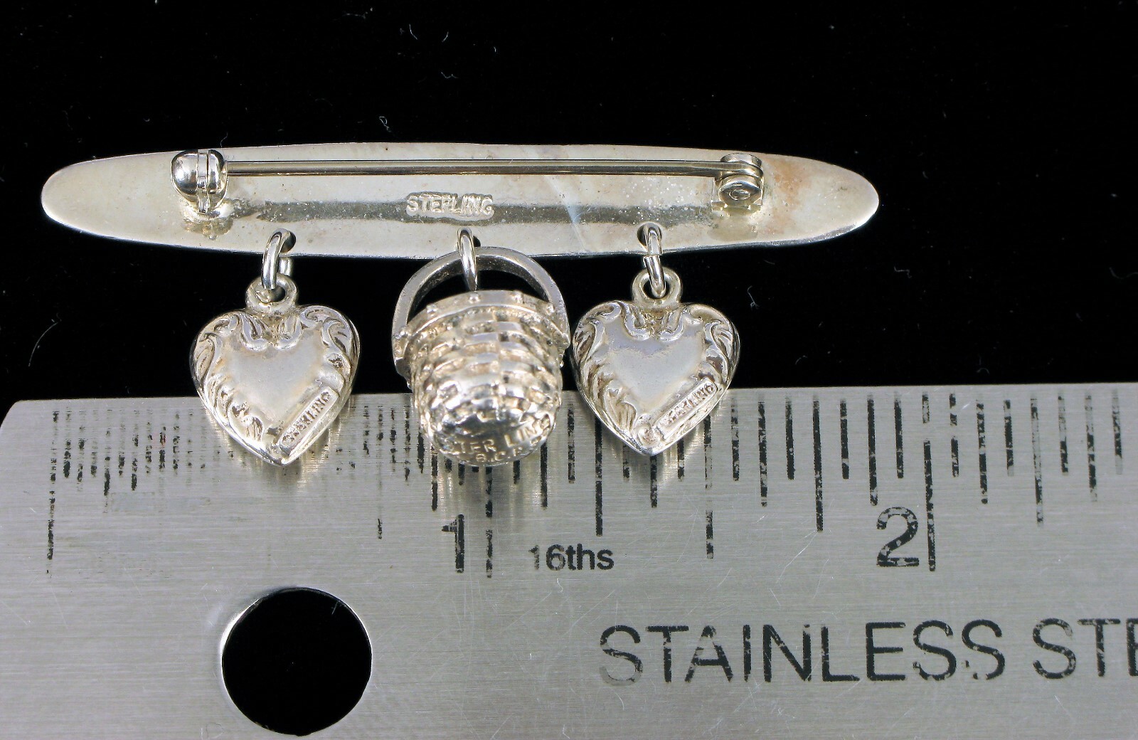 VINTAGE DESIGNER SIGNED BCP STERLING SILVER NANTU… - image 2