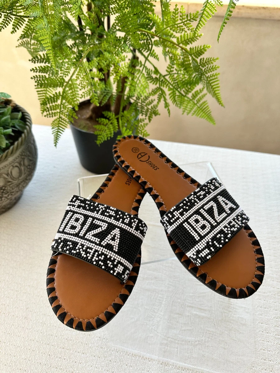 Ciabatte con perline sale
