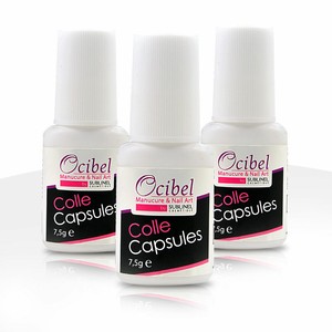 Détails Sur 3 Colles Capsules Pour Ongles Avec Pinceau 75 Ml Manucure Faux Ongles Nail Art