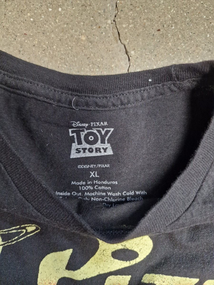 Pizza Planet Shirt Mens XL Black Toy Story Short Sleeve Graphic