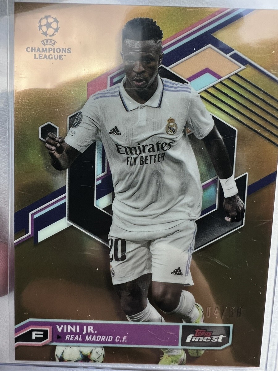 2022-23 Topps Finest UCL & UEL Vini Jr. Vinicius Gold 4/50 | eBay