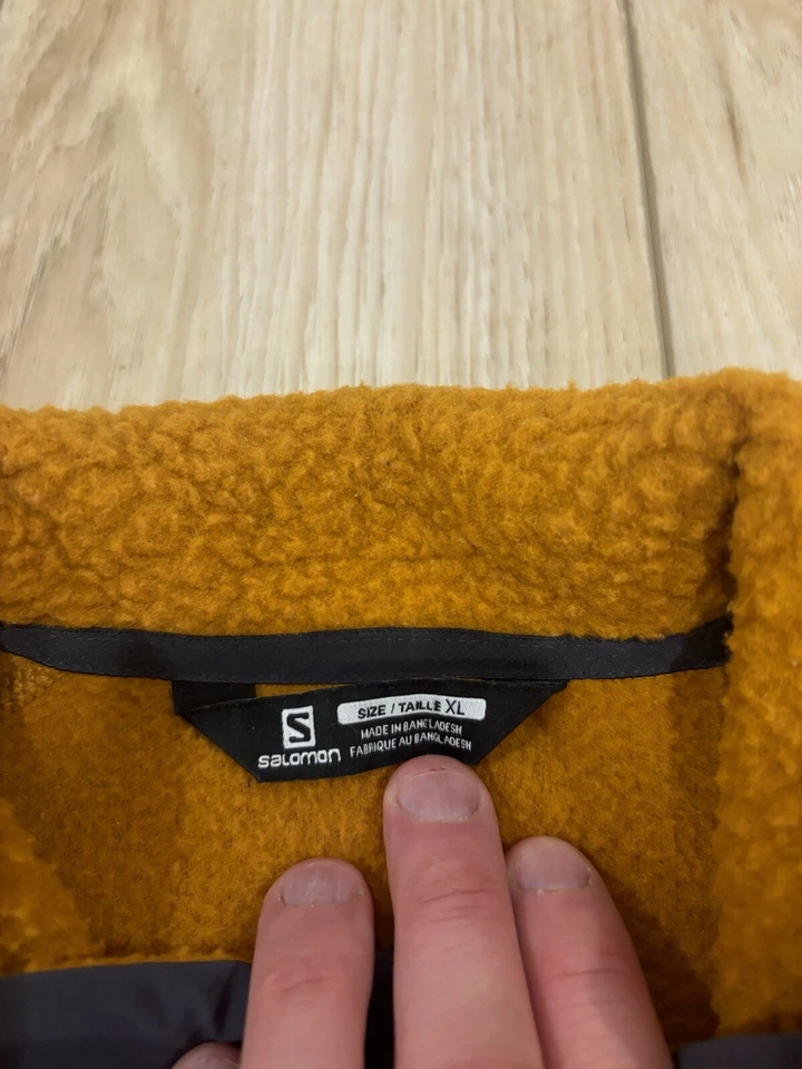 Chaqueta polar de peluche Salomon Snowshelter cremallera completa capa media naranja XL como nueva Foto 4 de 4