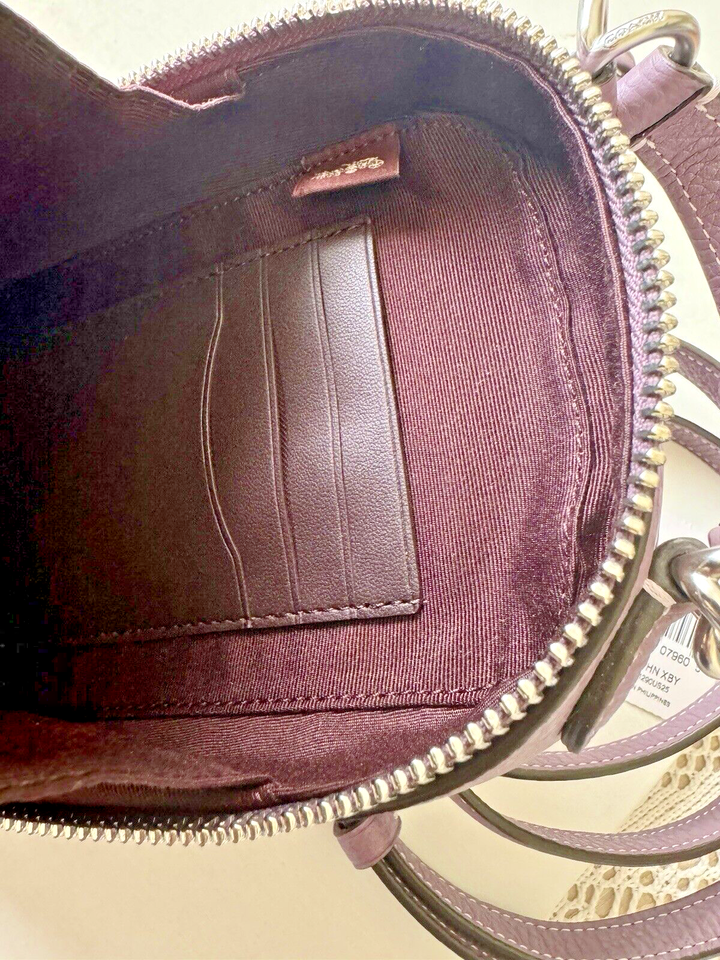 Coach Eva top handle crossbody phone bag, purple, 4.25in x 7in x 2in eBay