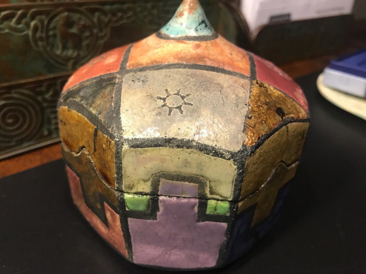 Bob Hayden Art Pottery Raku Box 1983 Signed | eBay