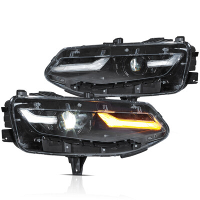 VLAND 2xLED Headlights For 2019-2024 Chevrolet Camaro LT LS Projector Assembly