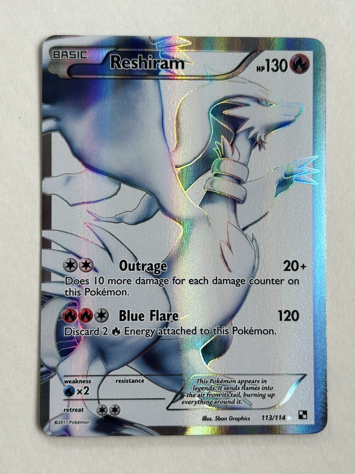 Reshiram V 24/195- Silver Tempest - Pokemon Ultra Rare Card - Holo Foil