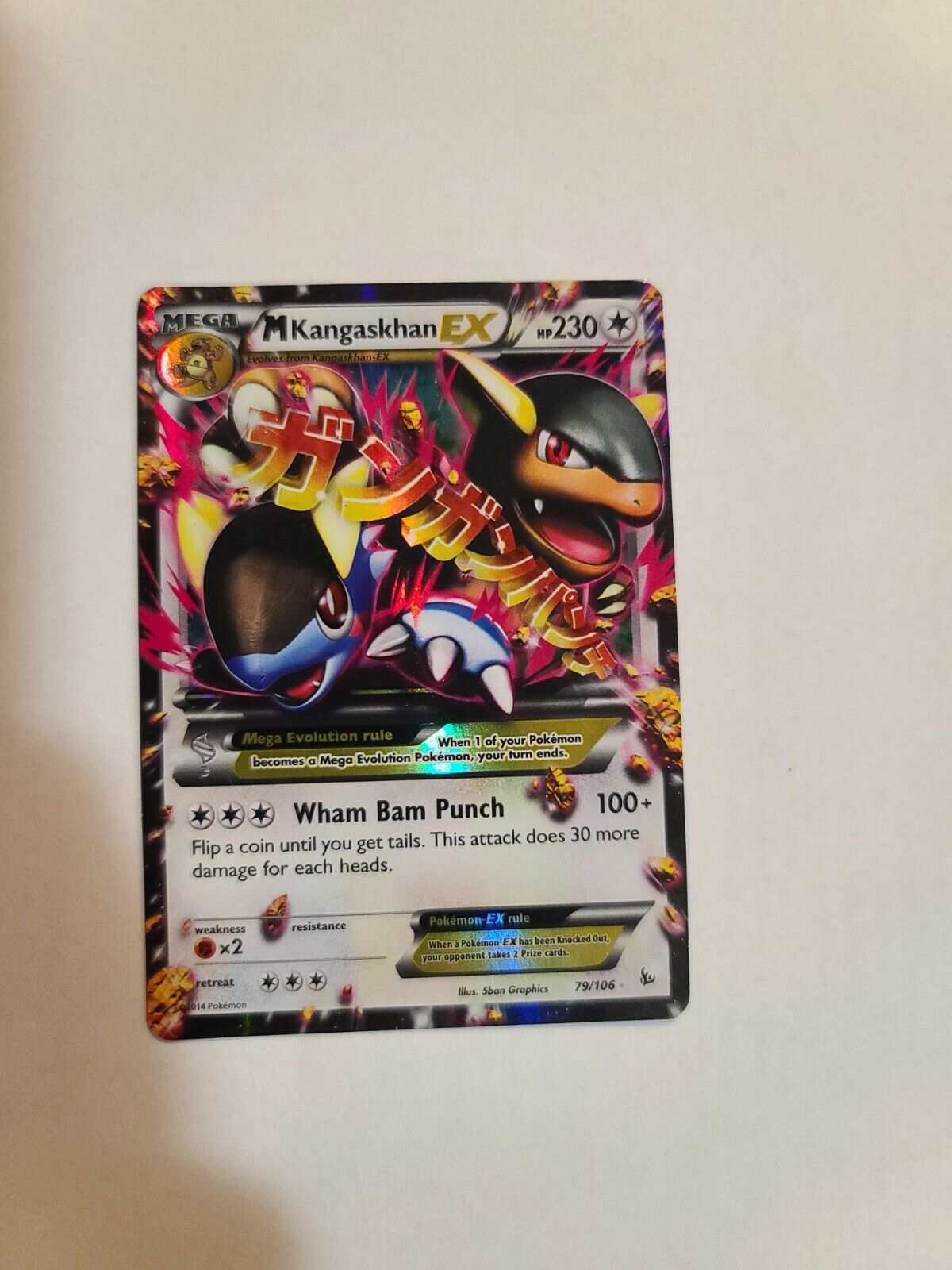 Mega Kangaskhan EX (109/106), Flash Fire(2014) (Gold Rare) – GoldenFishGames