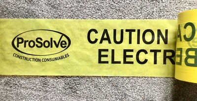 UNDERGROUND CABLE DUCTING CAUTION BELOW GROUND ELECTRICAL DANGER IN TRENCH TAPE