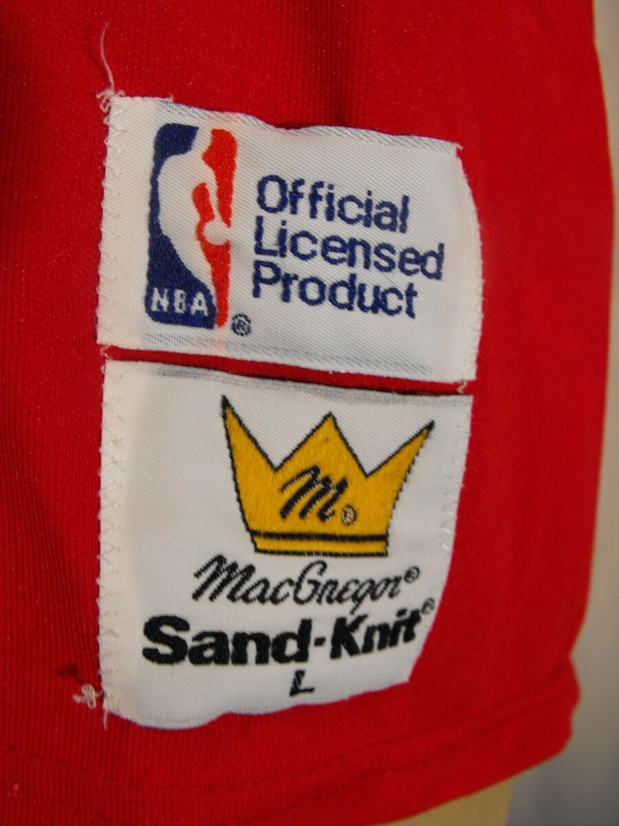 Rare SAND KNIT Chicago Bulls #23 Michael Jordan Red NBA Rare SAND KNIT Chicago Bulls #23 Michael Jordan Red NBA