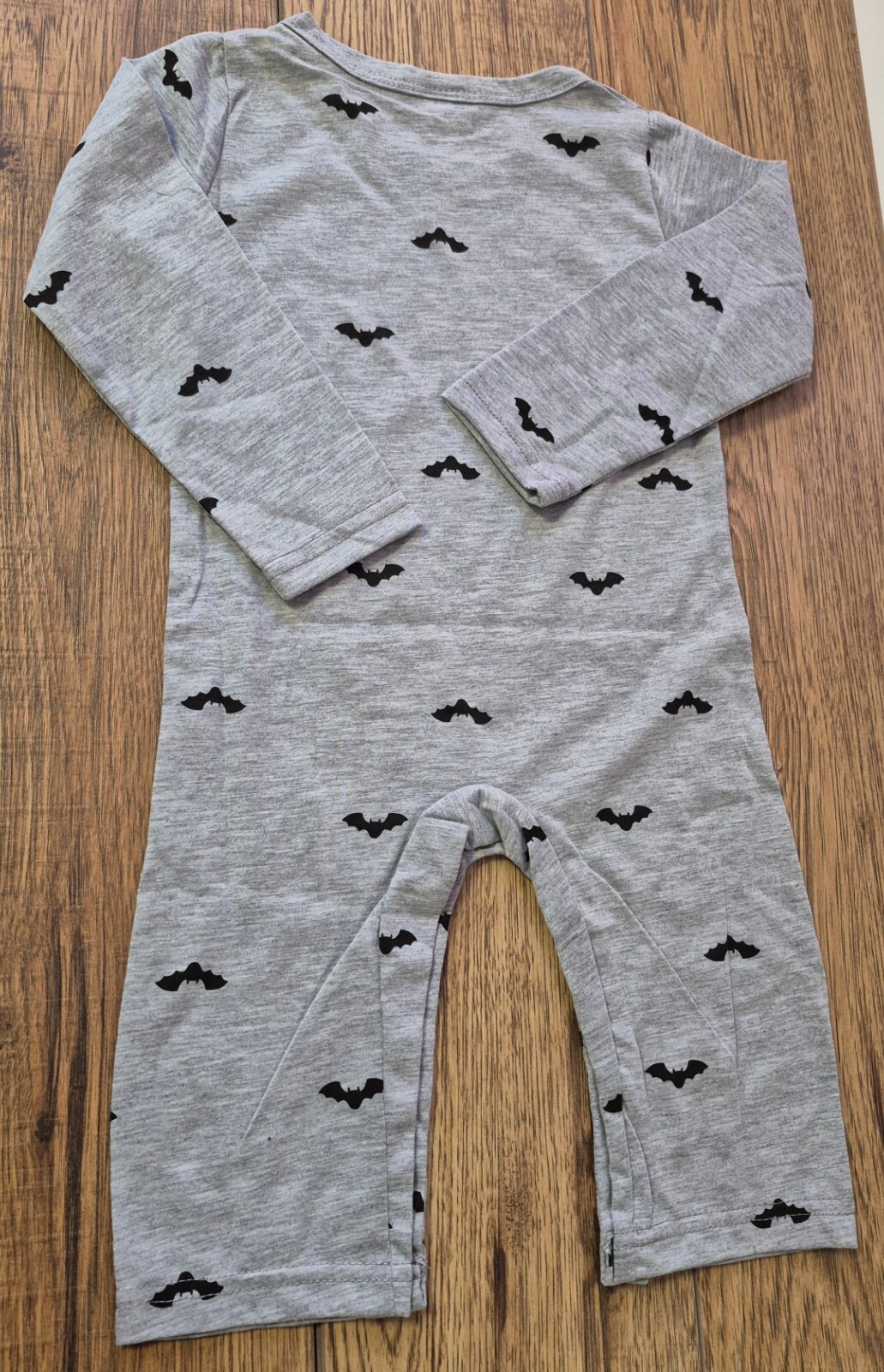 Kids Tales 3-Piece Halloween Costume & Babygrow Grey/Black 80cm NWT image 4