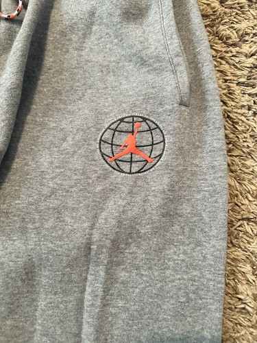 Air Jordan Jumpman Global Logo Nike Leg Logo Gray Jogging Pants size 3XL - Afbeelding 2 van 6