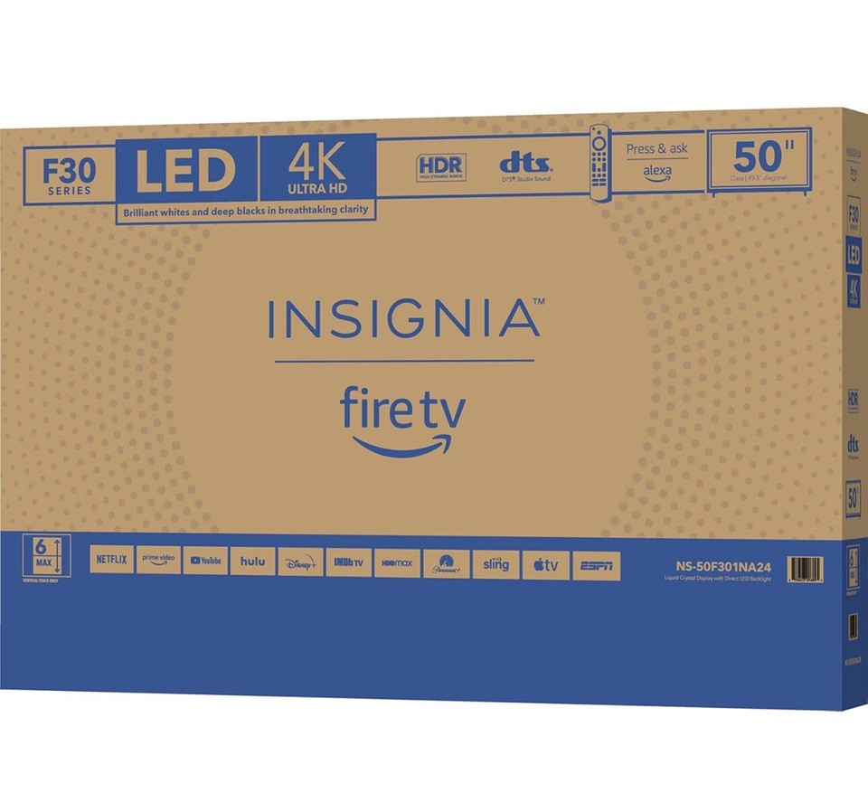 INSIGNIAq 50inch Class F30 Series LED 4K UHD Smart Fire TV eBay