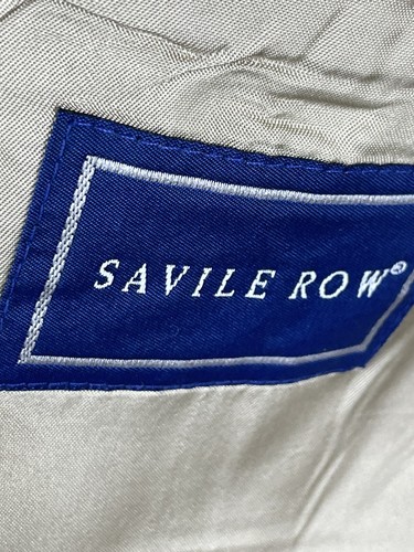 Blazer Savile Row Para Hombres 46R Beige Lana Cabello Camello 2 Botones Islas Vírgenes de los Estados Unidos - Imagen 9 de 13