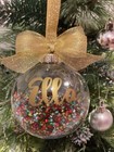 Individueller Christbaumschmuck beliebiger Name Kugel Goldschmuck personalisiert Geschenk