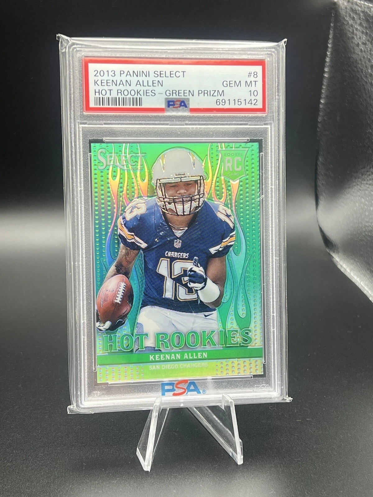 Keenan Allen Panini Select Hot Rookies #8 Green Prizm