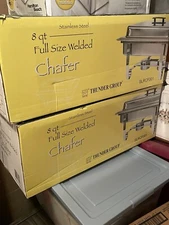 Segawe Stainless Steel Chafing Dish Sets Catering Food Warmer 2 Pack 8 QT