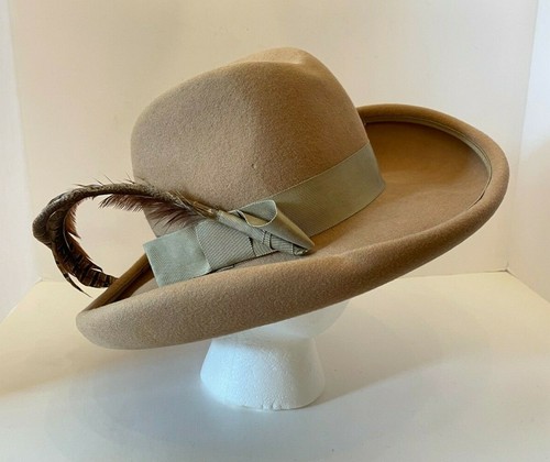 Michelle Womens Wide Brim Fedora Hat 