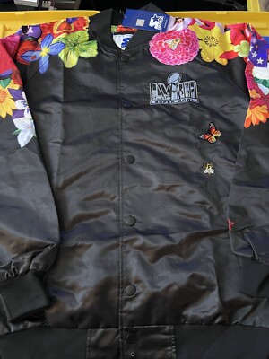 Super Bowl LVIII NFL Starter & MSX by Michael Strahan Floral Bomber Jacket