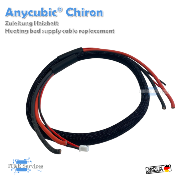 Anycubic® Chiron - Heater Bed Replacement Cable Set - 3D Printer Replacement Cable-